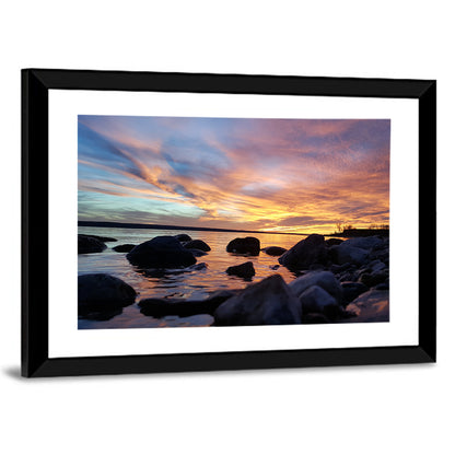 Lake Sakakawea Sunset Wall Art