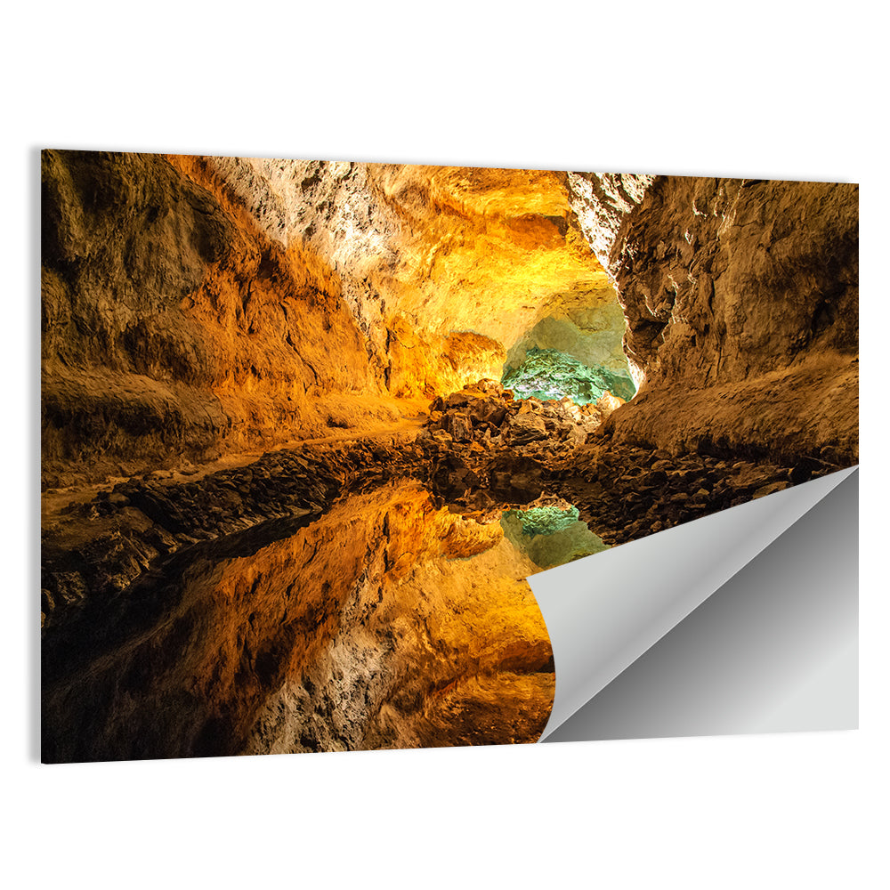 Cave Lake Reflection Wall Art