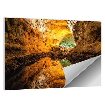 Cave Lake Reflection Wall Art