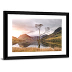 Buttermere Lone Tree at Dusk Wall Art