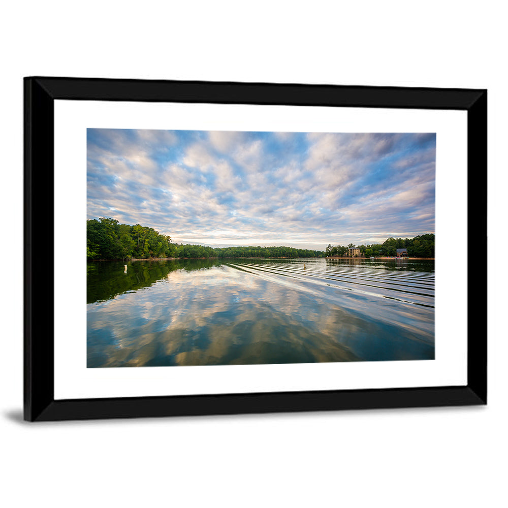 Cloudy Lake Norman Landscape Wall Art