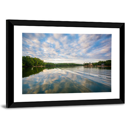 Cloudy Lake Norman Landscape Wall Art