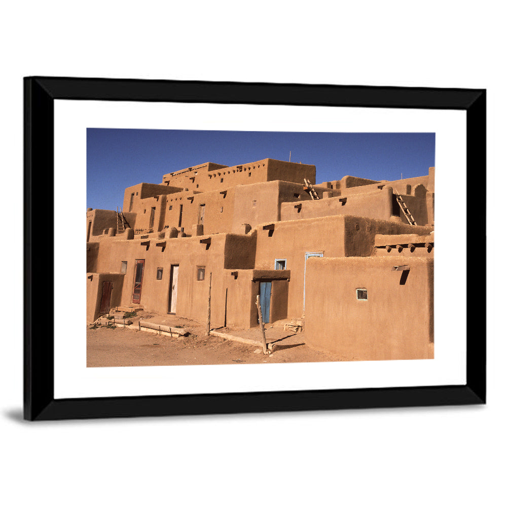 Taos Pueblo North House Wall Art
