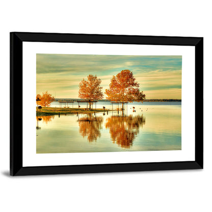 Lake Waco Autumn Reflection Wall Art