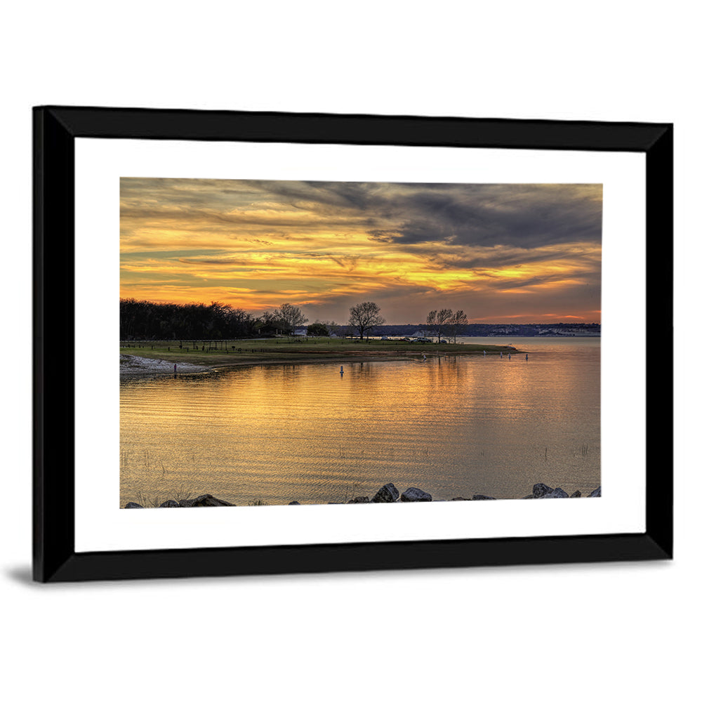 Lake Whitney Sunset Wall Art