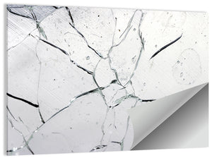 Cracked Glass Abstract Wall Art