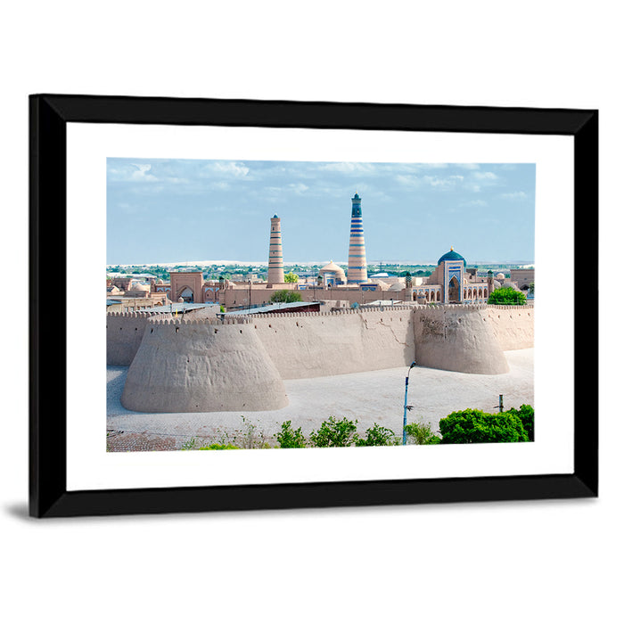 Itchan Kala, Khiva Wall Art as a framed print
