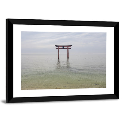 Shirahige Torii Gate, Lake Biwa Wall Art