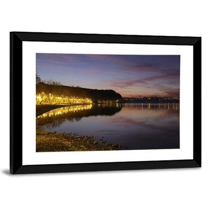 Bracciano Lake Twilight Wall Art