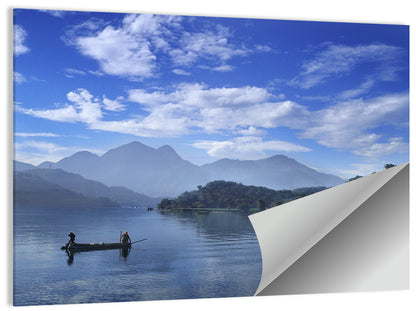 Sun Moon Lake Morning Mist Wall Art