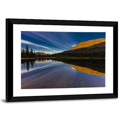 Rainbow Lake at Golden Hour Wall Art
