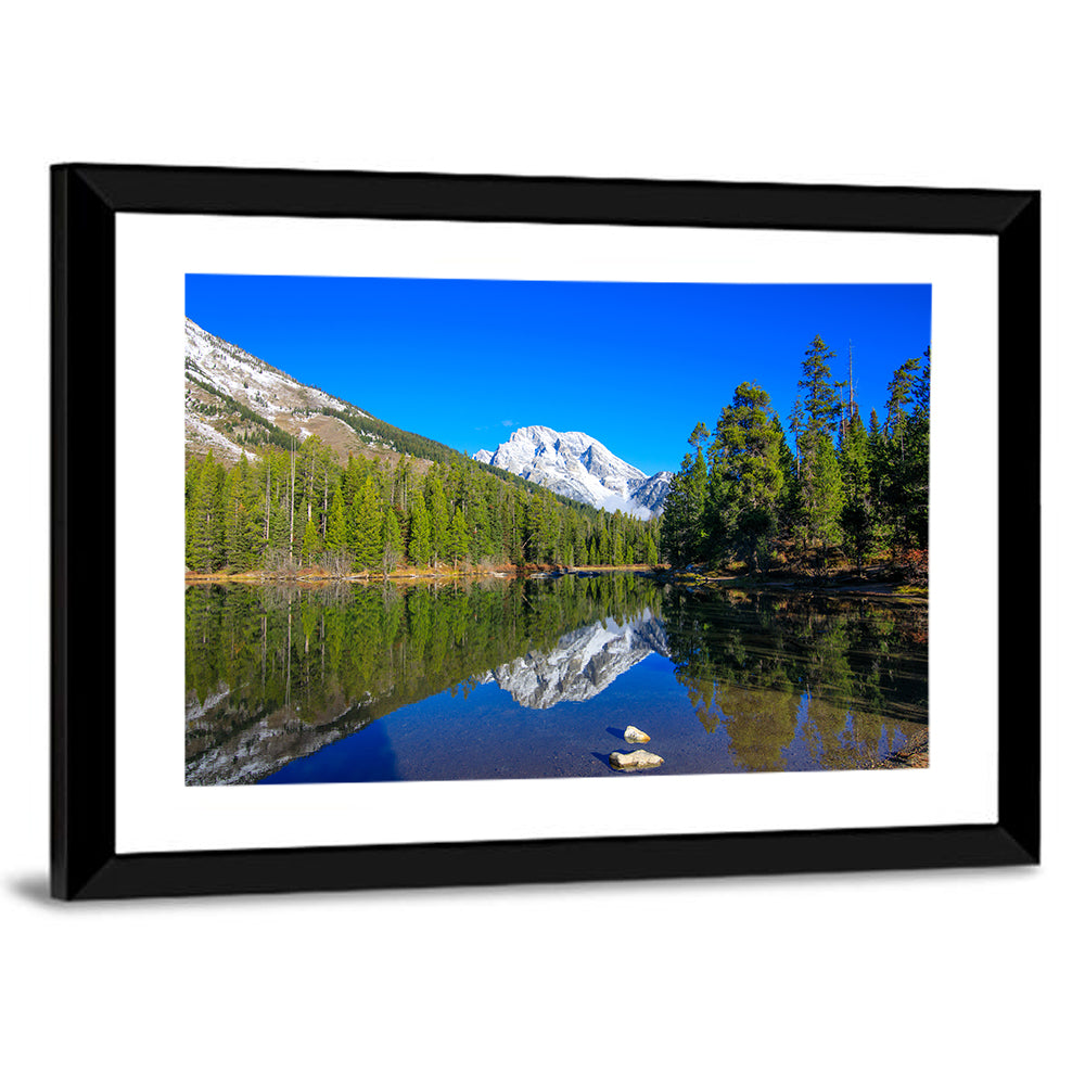 Grand Teton Reflection at Jenny Lake Wall Art