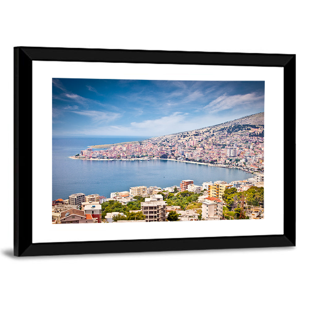 Saranda Bay Cityscape Wall Art