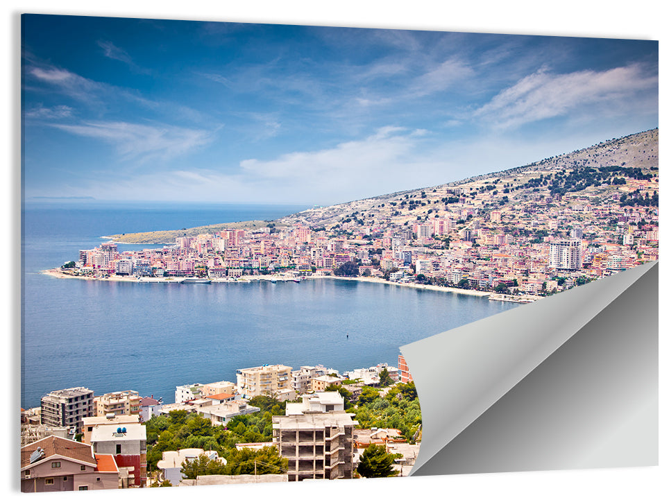 Saranda Bay Cityscape Wall Art