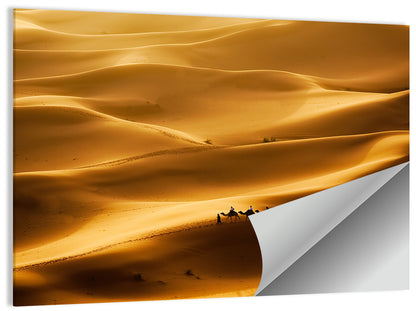 Golden Hour Camel Caravan Wall Art
