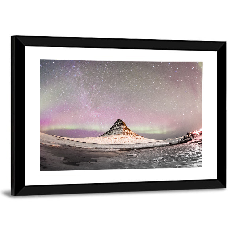 Aurora Over Kirkjufell Wall Art