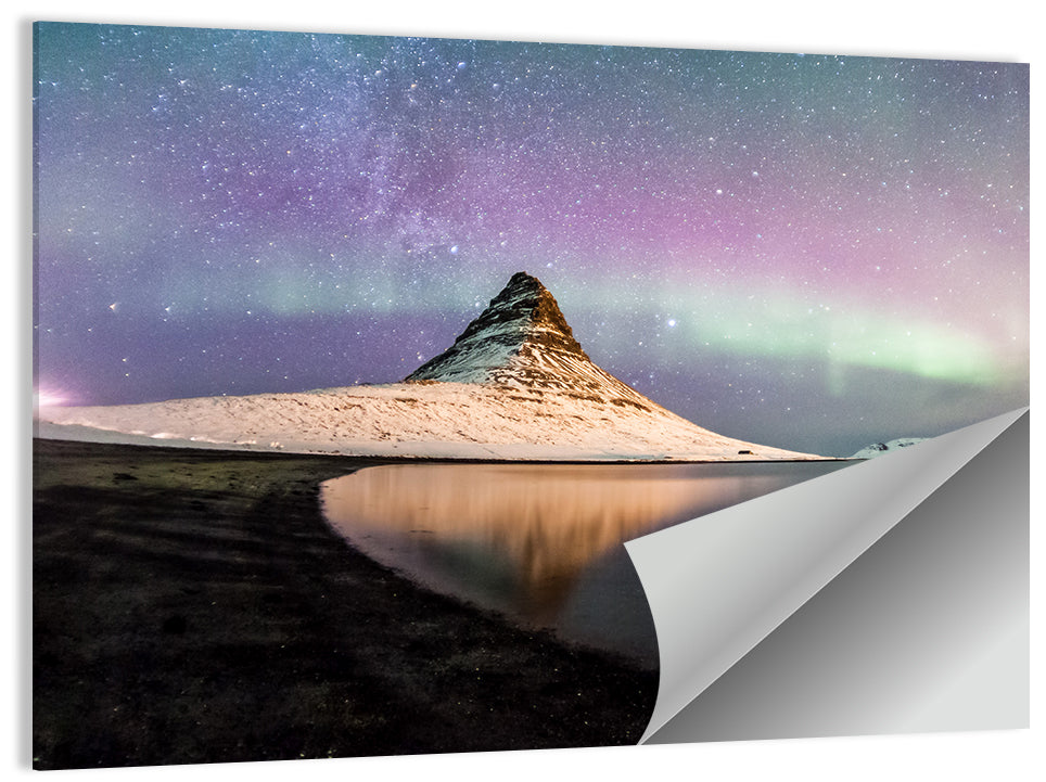 Kirkjufell Under the Milky Way Wall Art