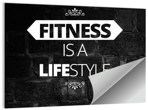 Fitness is a Lifestyle Wall Art