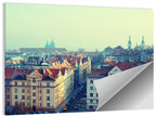 Prague Rooftops with St. Vitus Cathedral Wall Art
