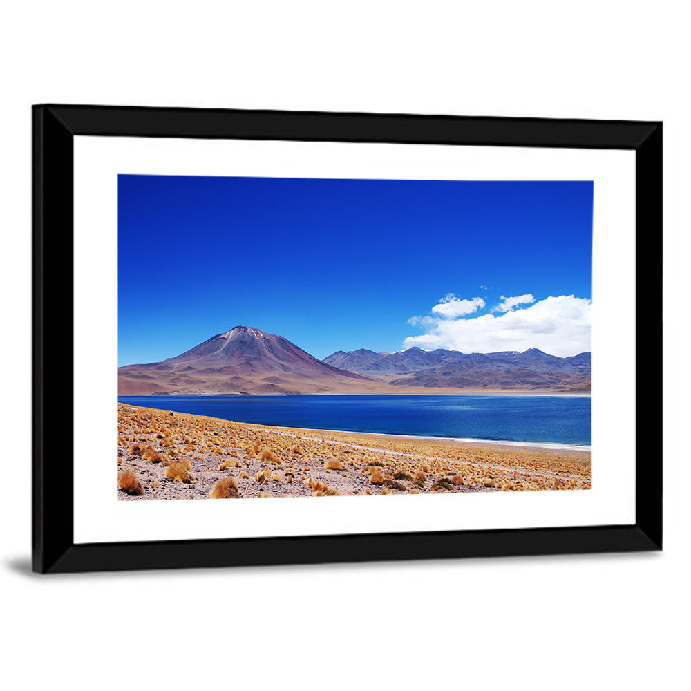 Miscanti Lagoon and Miñiques Volcano Wall Art