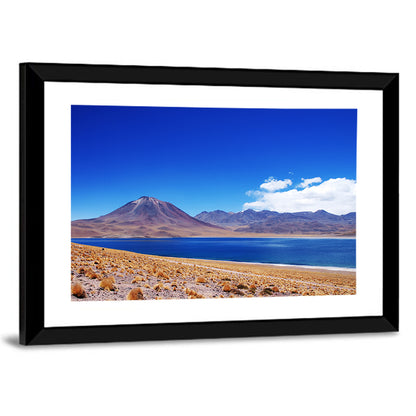 Miscanti Lagoon and Miñiques Volcano Wall Art
