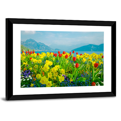 Lake Lucerne Daffodils Wall Art