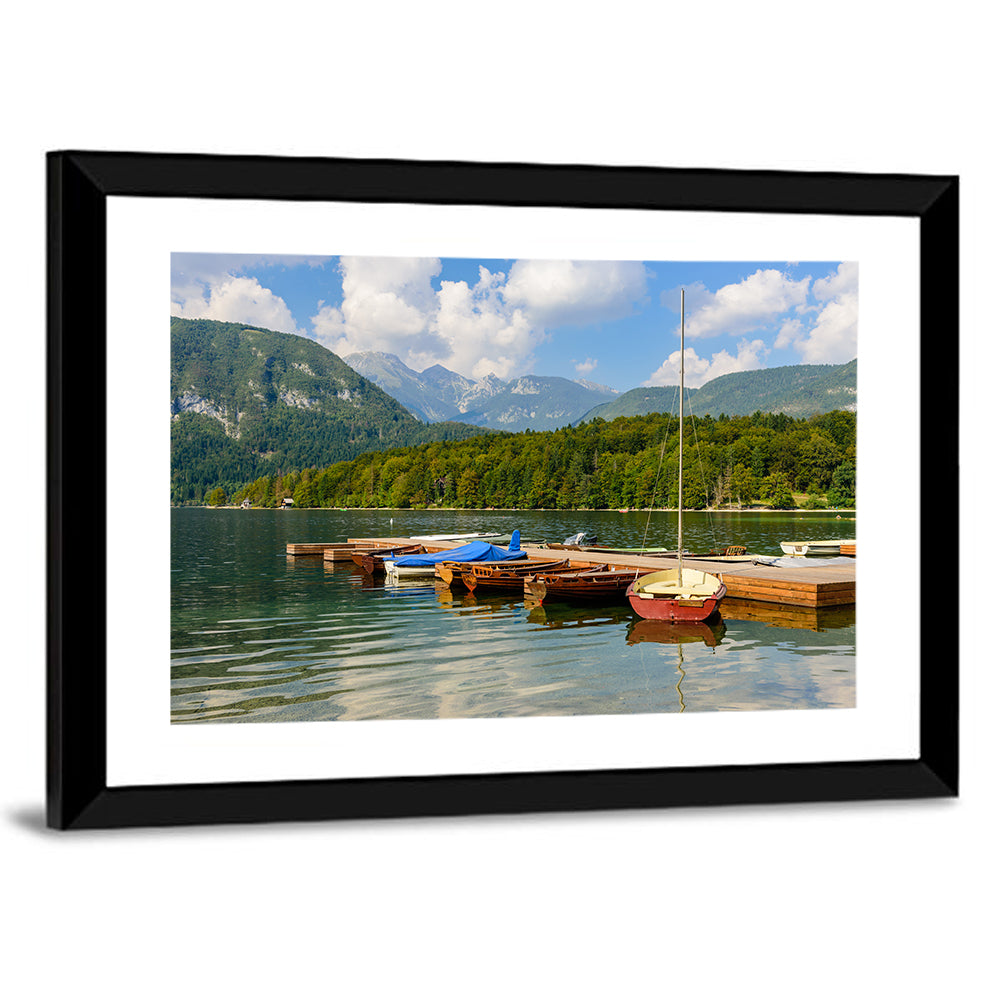 Lake Bohinj Dock View Wall Art