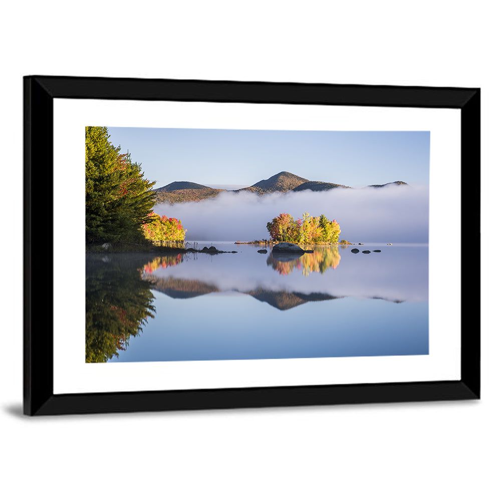 Autumn Morning at Chittenden Lake, Vermont Wall Art
