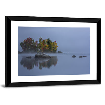Morning Mist Over Chittenden Lake Wall Art