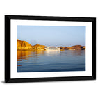 Lake Nasser Cruise Ship at Golden Hour Wall Art