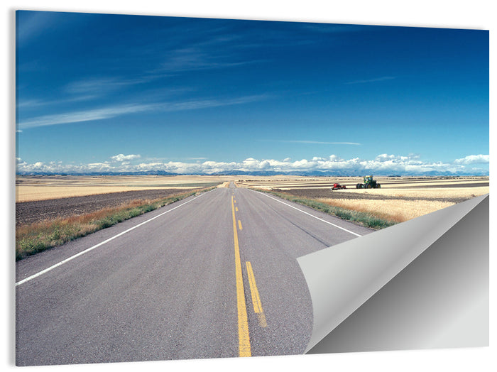 Infinite Road, Montana Wall Art as a poster print