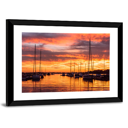 Lake Norman Harbor Sunset Wall Art