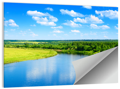 Blue River Meadow Wall Art