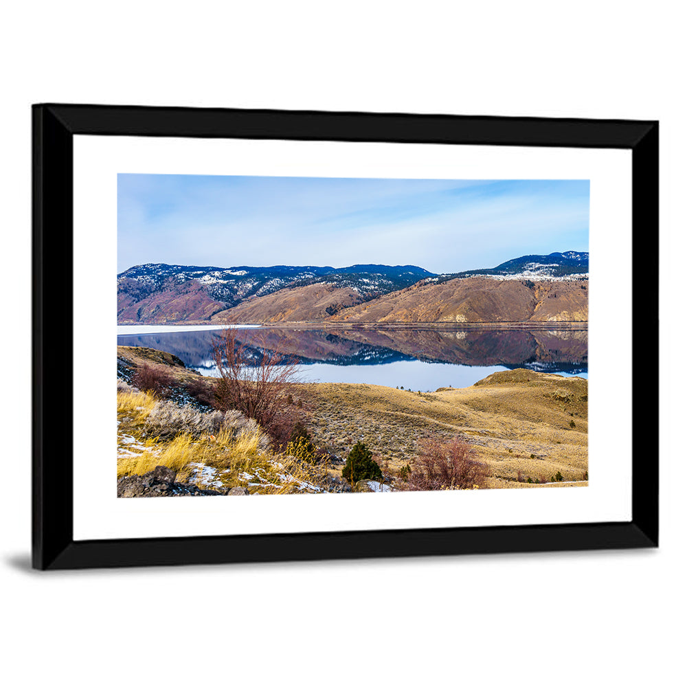 Kamloops Lake Mountain Reflection Wall Art