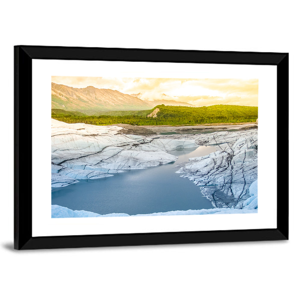 Matanuska Glacier at Sunset Wall Art
