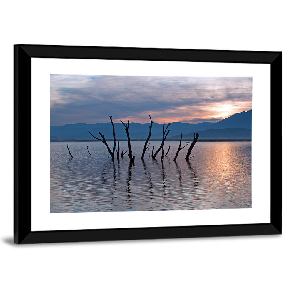 Lake Isabella Sunrise Reflection Wall Art