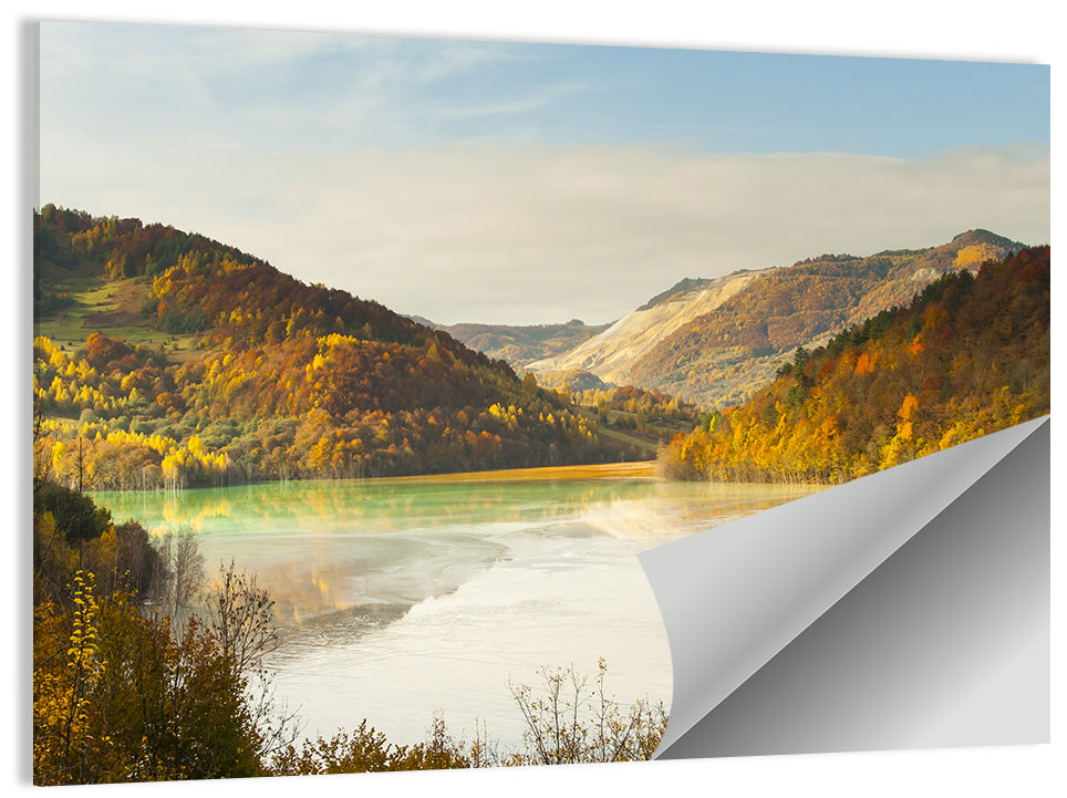 Bright Green Tailings Lake Wall Art