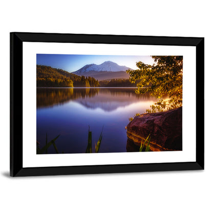 Mt Shasta Reflection at Lake Siskiyou Wall Art