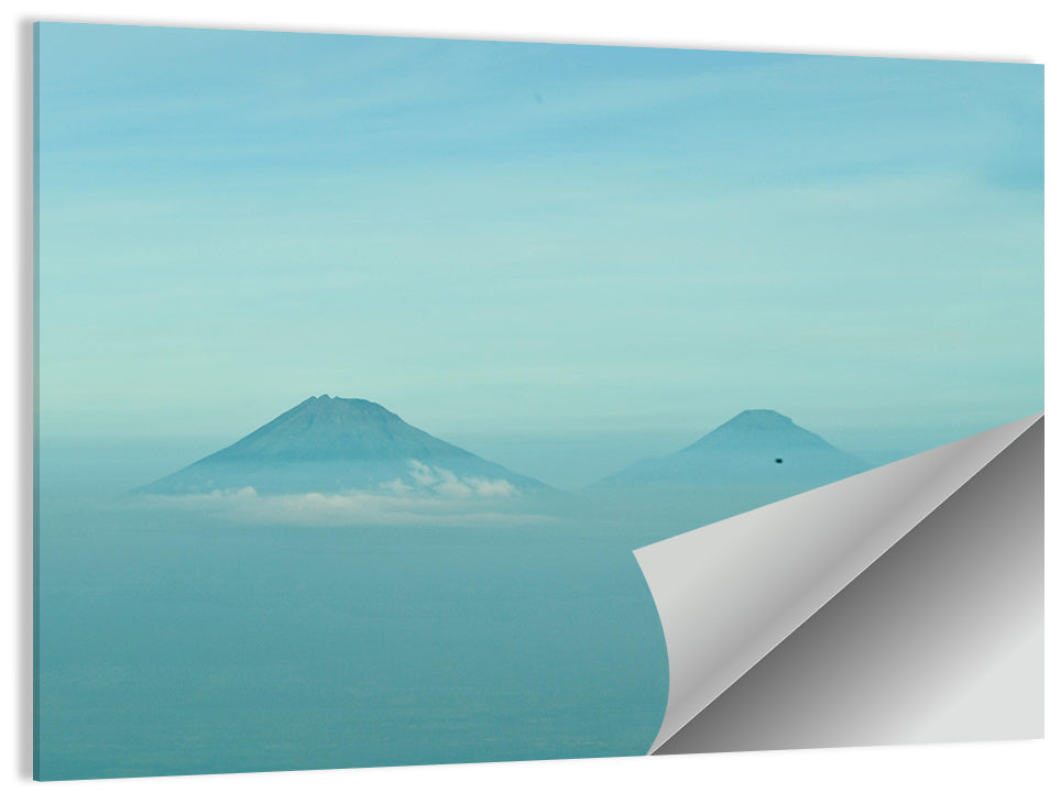 Sumbing and Sindoro Volcanoes Wall Art