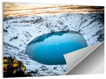 Kerid Crater Lake Wall Art