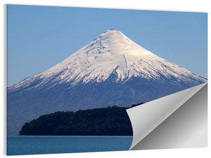 Snow-capped Osorno Volcano Over Lake Wall Art