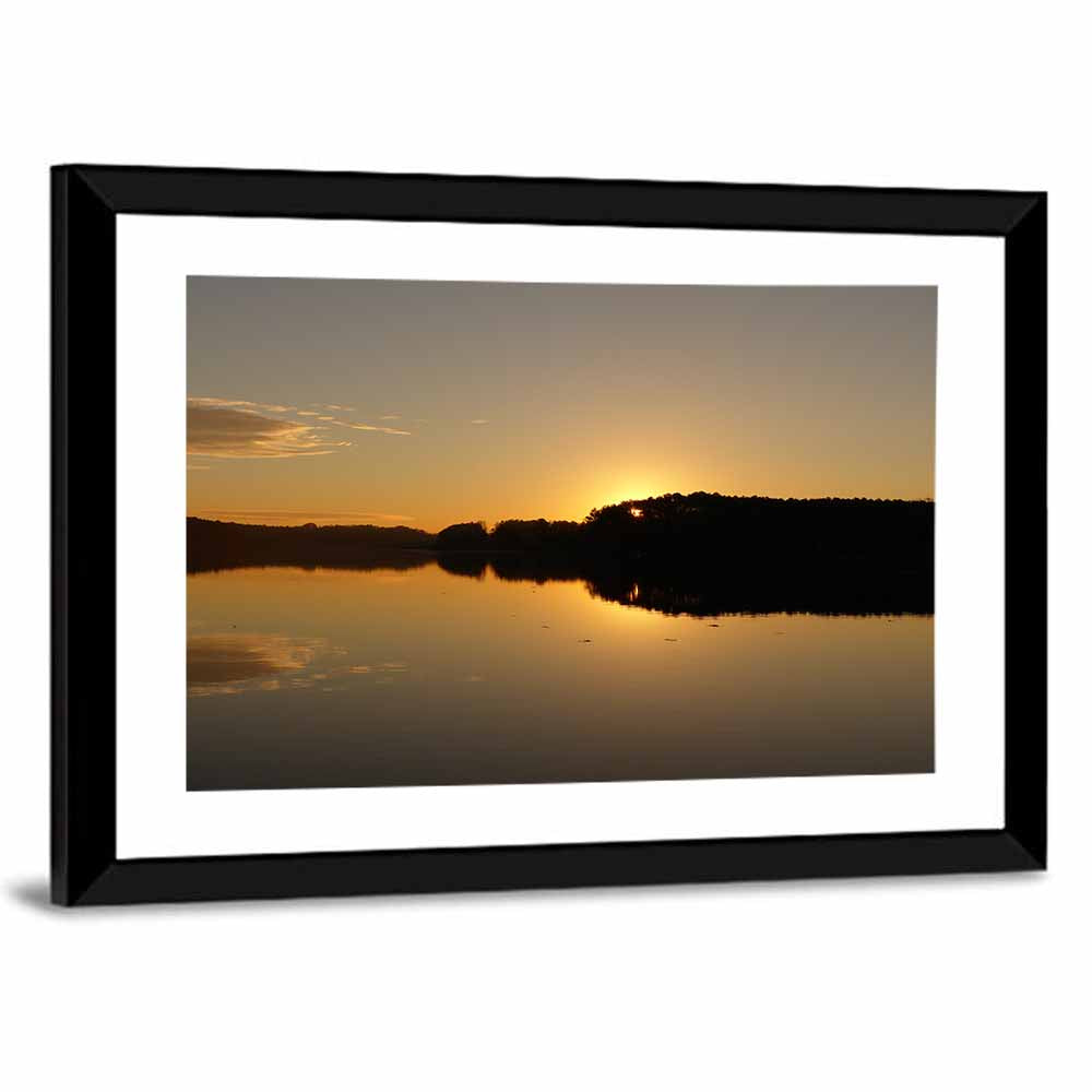 Lake Acworth Sunset Reflection Wall Art
