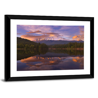 Mt Shasta Over Lake Siskiyou Wall Art