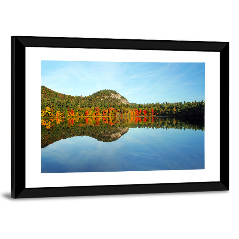 Echo Lake Autumn Reflection Wall Art
