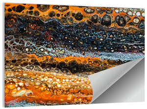 Abstract Stream Painting Wall Art