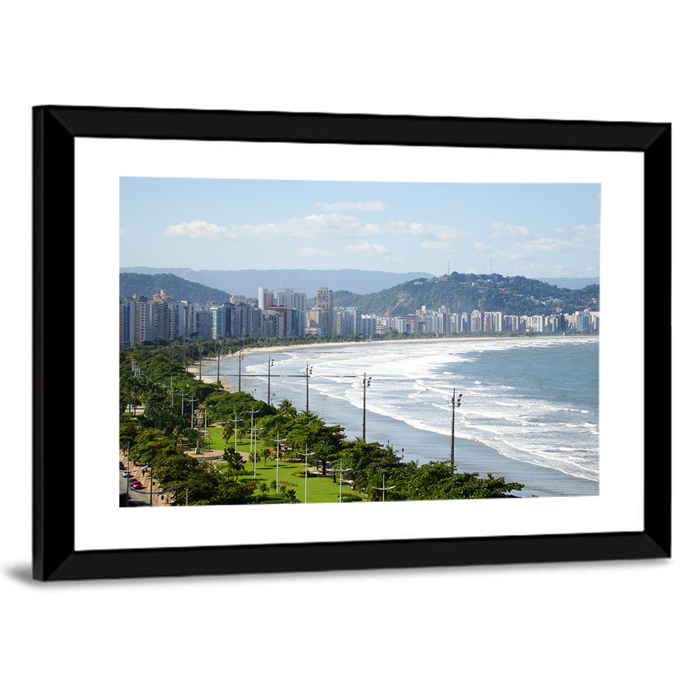 Santos Beach Promenade Wall Art