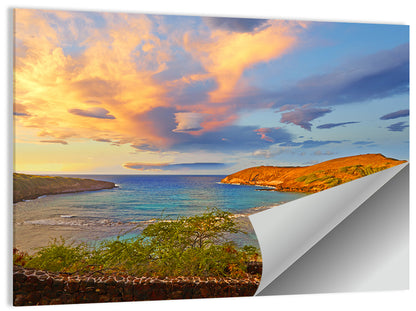Hanauma Bay Golden Hour Wall Art