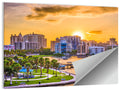 Sarasota Bayfront Sunset Skyline Wall Art