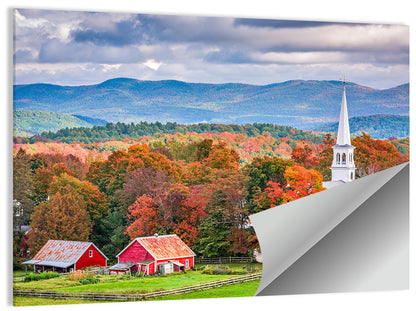 Peacham Autumn Pasture Wall Art
