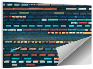 Trains Line Pattern Wall Art
